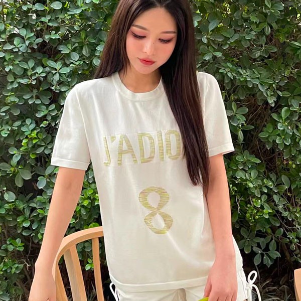 かっこ可愛い♡ ディオール ジャディオール ロゴ コットン tシャツ 偽物 deu18010